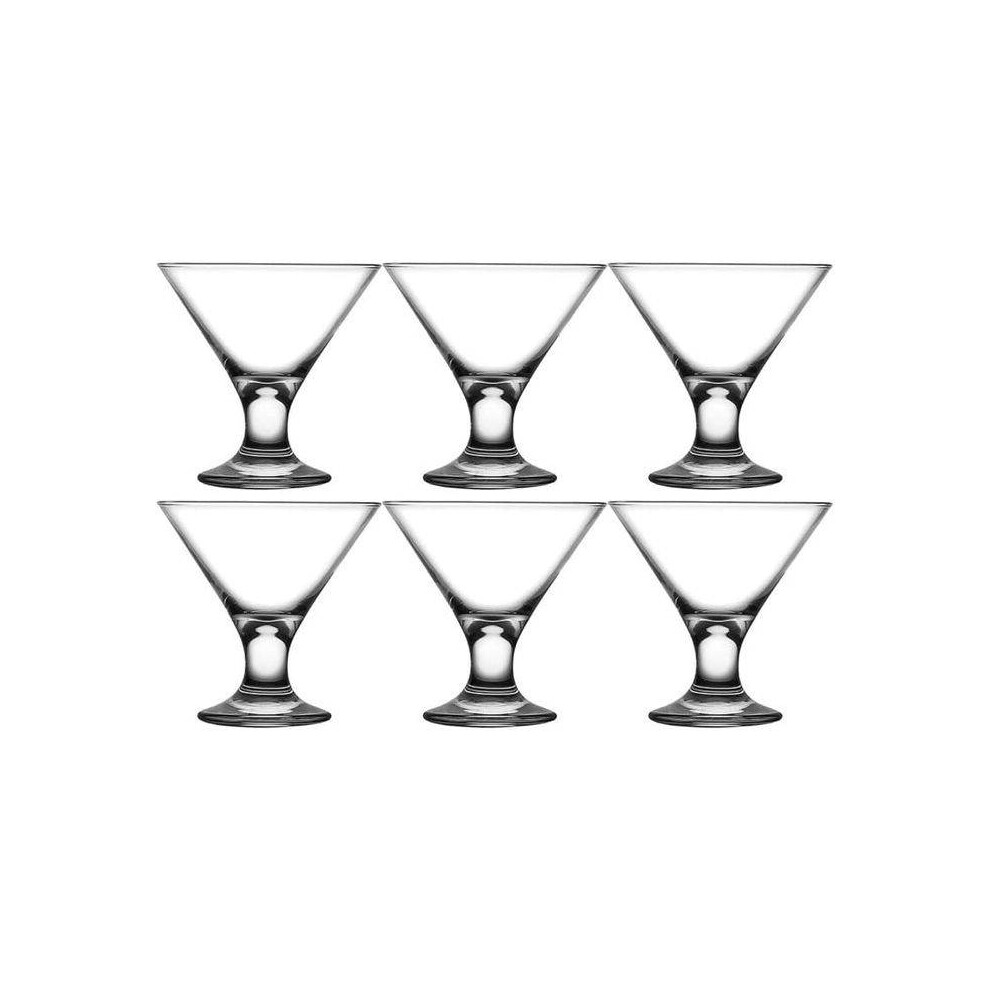 (Set of 6) Ice Ville Footed Glass Ice Cream Dessert Bowls-image-OPC-PMCNHY8-NEW