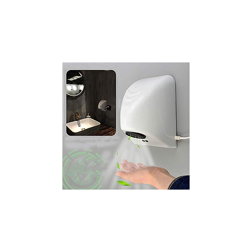 Hand Dryer 600W No-Touch Sensor Wall-Mounted, Easy Install For Commercial, Home And Industrial Bathrooms 9354506459734