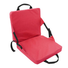 Indoor & Outdoor Folding Chair Cushion Boat Canoe Kayak Seat Red For Sports Outing Travel Hiking Fishing