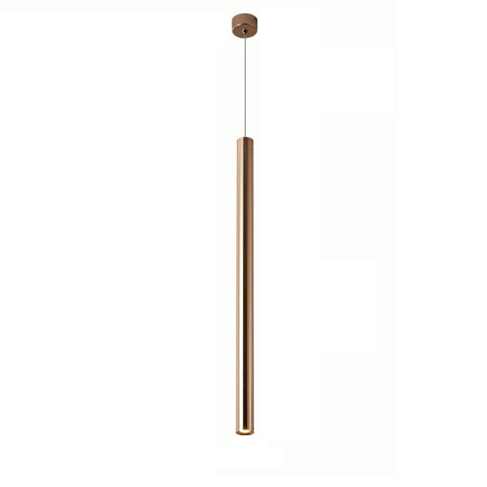 LED Pendant Light: Adjustable Height Golden Bar Counter Spotlight, Cylindrical Ceiling Lamp For Island Lighting-image-OPC-PMCNJGP-NEW