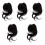 5 Pezzi Clip A Per Estensione Sintetici 5