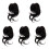 5 Pezzi Clip A Per Estensione Sintetici 4
