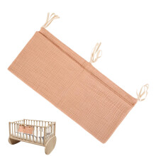 Pocket Organizer Diaper Organizer For Crib, Multifunctional Hanging Nappy Storage Bag With Large Opening Envelopes