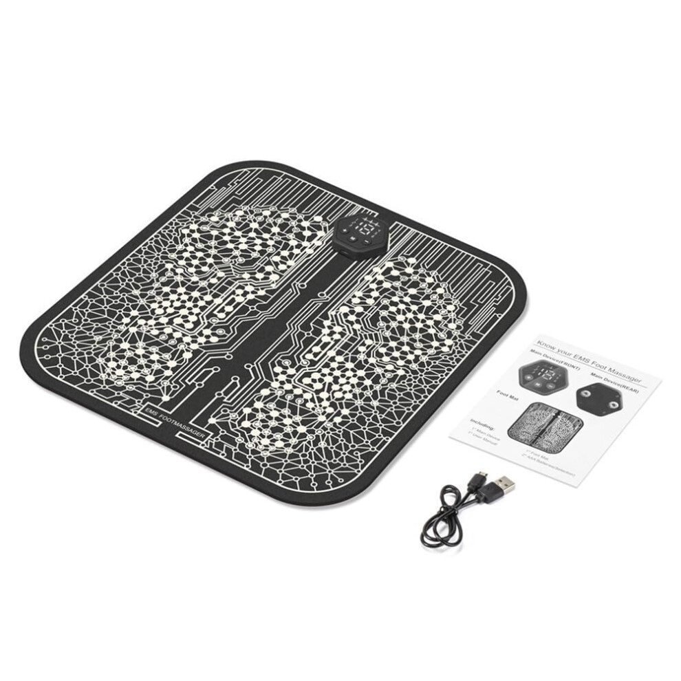 EMS Foot Massager Instrument A Electric Feet Acupuncture Mat For Plantar Fasciitis Relief Neuropathy Pain Relief