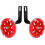 Bicycle Training Wheels One Pair Red For Cycling Training Stabilisers And Accessories 1