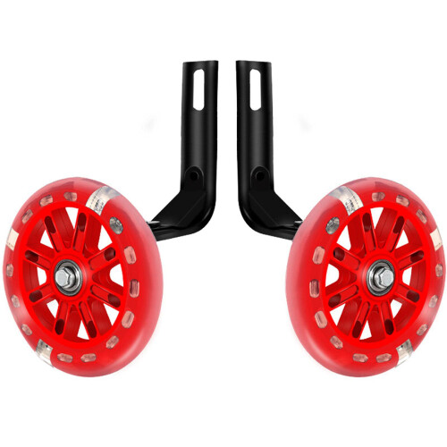 Bicycle Training Wheels One Pair Red For Cycling Training Stabilisers And Accessories