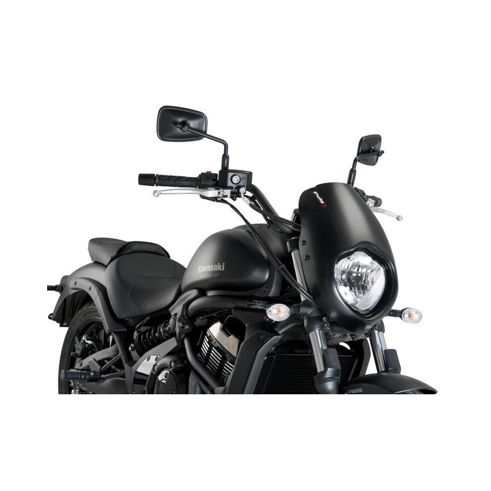 Puig Anarchy Semi Fairing Matt For Kawasaki Vulcan S (15-23) Black 8435529339300