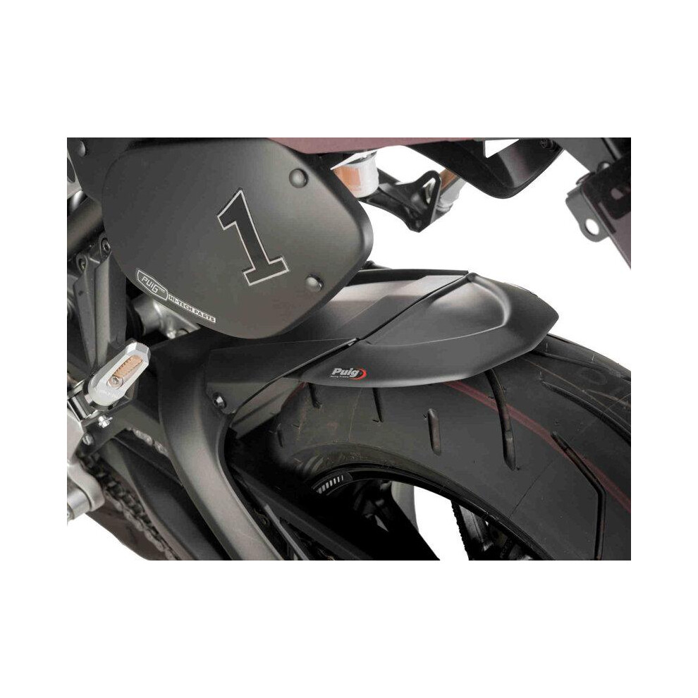 Puig Black Rear Mudguard Extender Matt For Yamaha Tracer 9 (21-23)