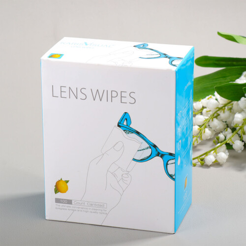 100pcs disposable lens cleaning wipes for , , portable 2