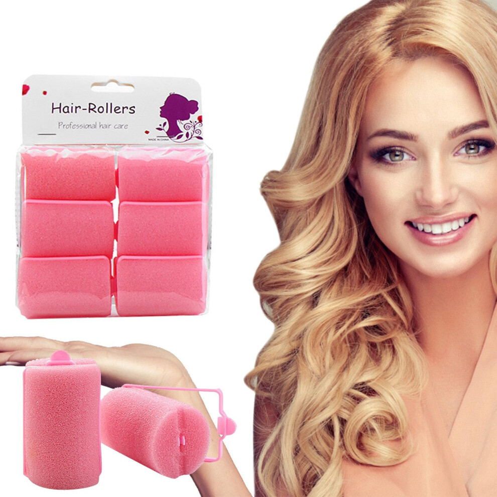 Hair Rollers Heatless Hair Curlers For Sleeping Flexible Multicoloured Sponge Curlers 1 Count