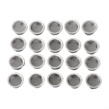 Stainless Steel Mesh Screen Filters 20 Pack, Concave Bowl Screens For Pipe, High Airflow Design, Smooth Edge