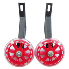Bike Stabilisers 1 Pair Adjustable Training Wheels Red For Kids Compatible With Most Bicycles