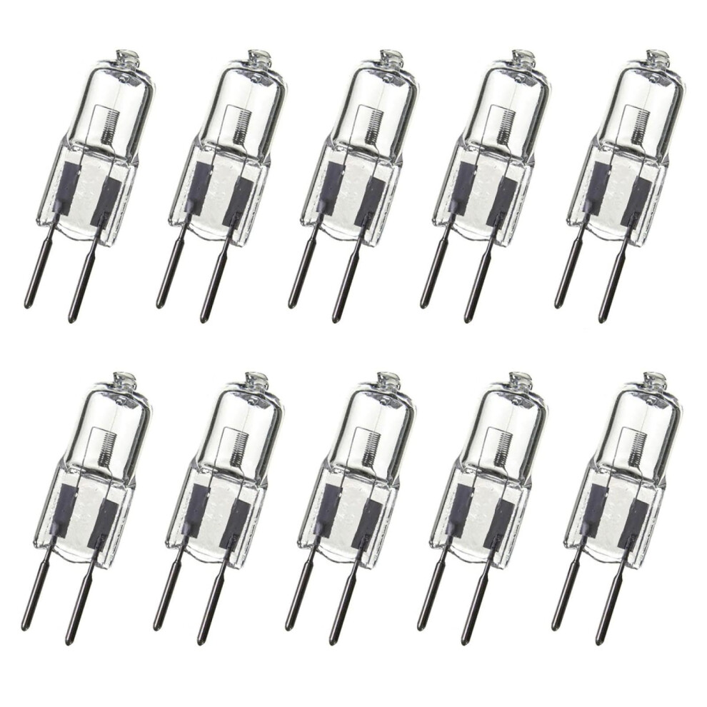 G6.35 Halogen Bulb Gy6.35 12V Dimmable T3 T4 Jc Type 2700K Warm 20W 50W 100W 10 Pack White 9084446545647