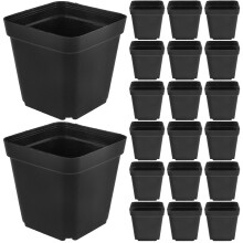 100Stk Kunststoff Quadratische Blumentöpfe Für Sukkulenten Bonsai