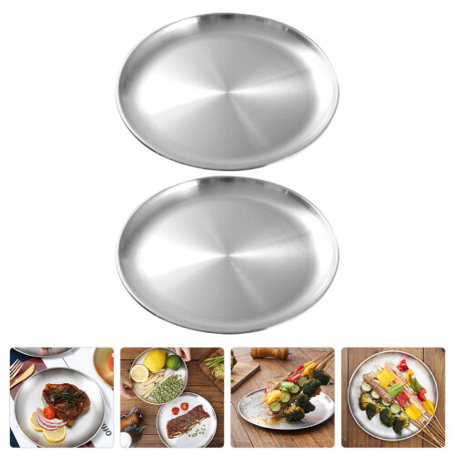 2Stk Servierplatten Mehrzweck Fleischbehälter Grillteller 2
