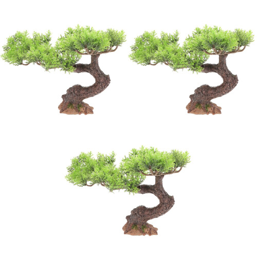 3 Pezzi Decorazione Albero Artificiale Piccolo Finto Addobbo 2