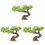 3 Pezzi Decorazione Albero Artificiale Piccolo Finto Addobbo 2