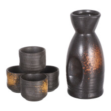 Zestaw Japońskich Kubków Na Sake, Ceramiczny, Butelka Tokkuri