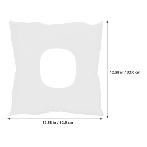 2 Stuks Massage Hoofdsteun Bed Reis Kantoor Wit 2