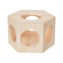 Hamster Cage Hide Out Wooden Compact Size Small Animal Habitat Decor Maze For Hamsters Mice Guinea Pigs Chinchillas