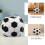 2Pcs Foldable Soccer Canvas Storage Bag Soft Plush Toy Organizer 7