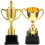 2 Unidades De Troféu Plástico Para Competições E Prêmios 2