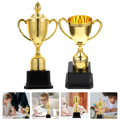2 Unidades De Troféu Plástico Para Competições E Prêmios 2