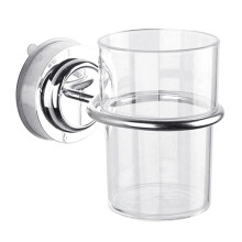 Wall Mounted Suction Cup Holder Punch Free Mouthwash-single cup