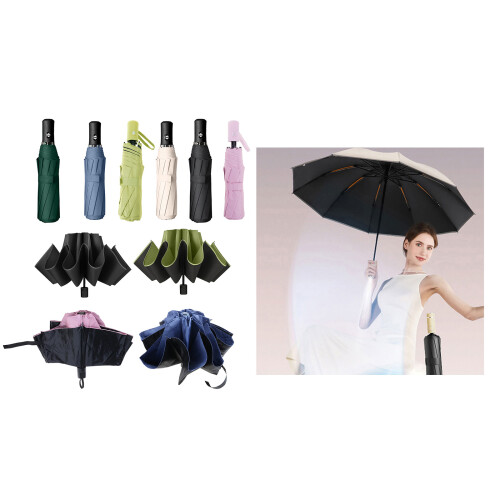 Travel Umbrellas Protections Windproofs Folding for Sun and-9 2