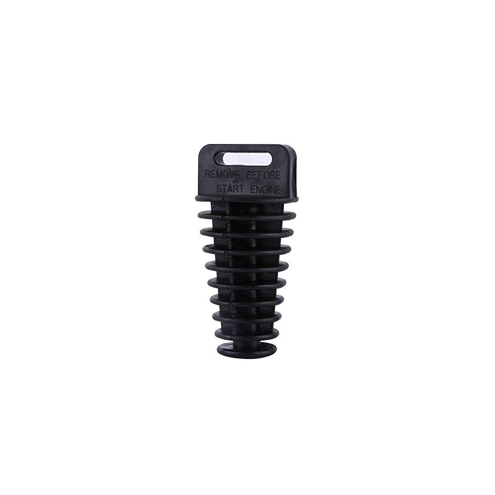 Muffler Tail Pipe Exhaust Silencer Wash Plug Bung For 2-Stroke And 4-Stroke Motorcycle Dirt Bike Atv Quad Black 9393856531615