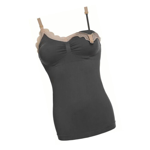 Spitzen-Still-Tanktop mit BH, bequem, 2