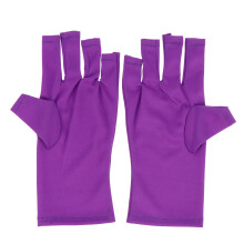 2Stück UV-Schutz Nagelhandschuhe Gelpolitur Fingerlose Protektoren