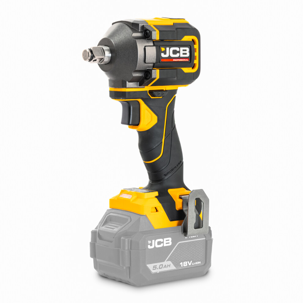 Jcb Pro Cordless Impact Wrench 18V 1/2" 350Nm Torque Brushless Driver Drill Bare Unit