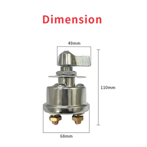 Master Battery Disconnect Switch 12V 300A Silver For RVs Off Road Applications 2