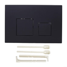 Dual Flush Push Button Plate Black Elegant Flush Valve Actuator Plate Replacement Parts For Toilet Cistern