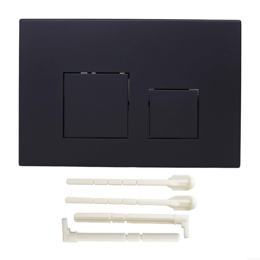 Dual Flush Push Button Plate Black Elegant Flush Valve Actuator Plate Replacement Parts For Toilet Cistern 9354506461904