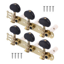 Raindrops Akustikgitarren-Stimmmechaniken Schwarz Metall 1 Satz