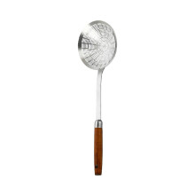 Large Bowl Spoon With Comfortable Grip Handle Skimmer Ladles For Draining And Cooking Metal Kitchen Utensils