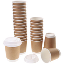 1 Set Weihnachts Pappbecher Weiß Partyzubehör