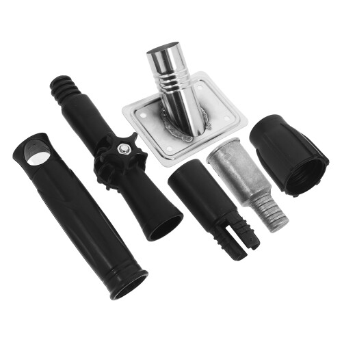 5 Bürstenstiel Gewindeverlängerung Adapter Stangenklemme