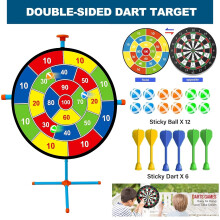 Magnetic Double Sided Dart Board Game Set for Kids