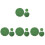 36 Peças Folhas Artificiais Ornamentos 2