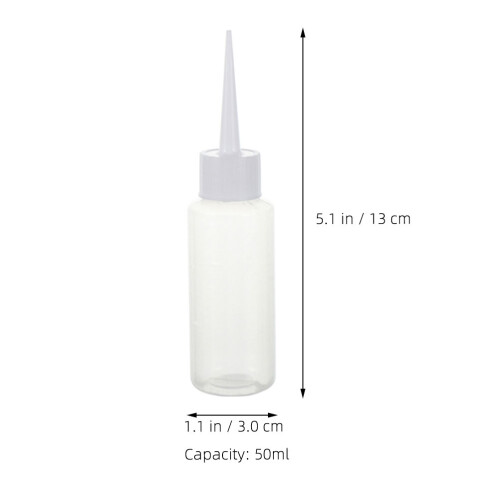 20 Transparente Quetschflaschen 50 Ml Dichtstoffflaschen 1