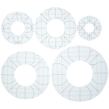 5Stk Kreise Patchwork Lineale Schablonen Mit Rutschfester Oberfläche