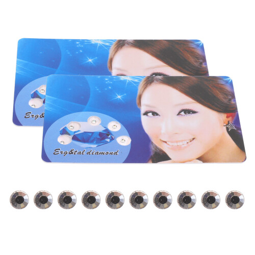 2 Packs Glänzende Zahnsteine Schmuck Accessoires