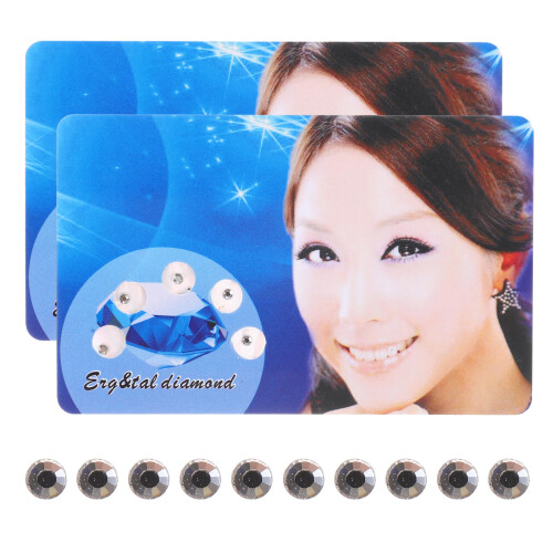 2 Packs Glänzende Zahnsteine Schmuck Accessoires 2