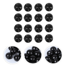 50Stk Weiße Runde Perlenknöpfe 8Mm Zum Für Kleider Basteln