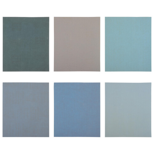 Schleifpapier Blätter 6er Pack 11x9 Zoll Sortierte Farben