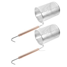 2Pcs Colher Escorredora De , Cesta , Aço Inoxidável
