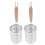 2Pcs Colher Escorredora De , Cesta , Aço Inoxidável 2